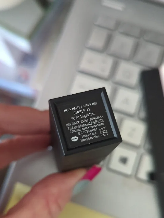 Luxury Matte Lipstick in Peachy Pink by - Picture 2 of 2